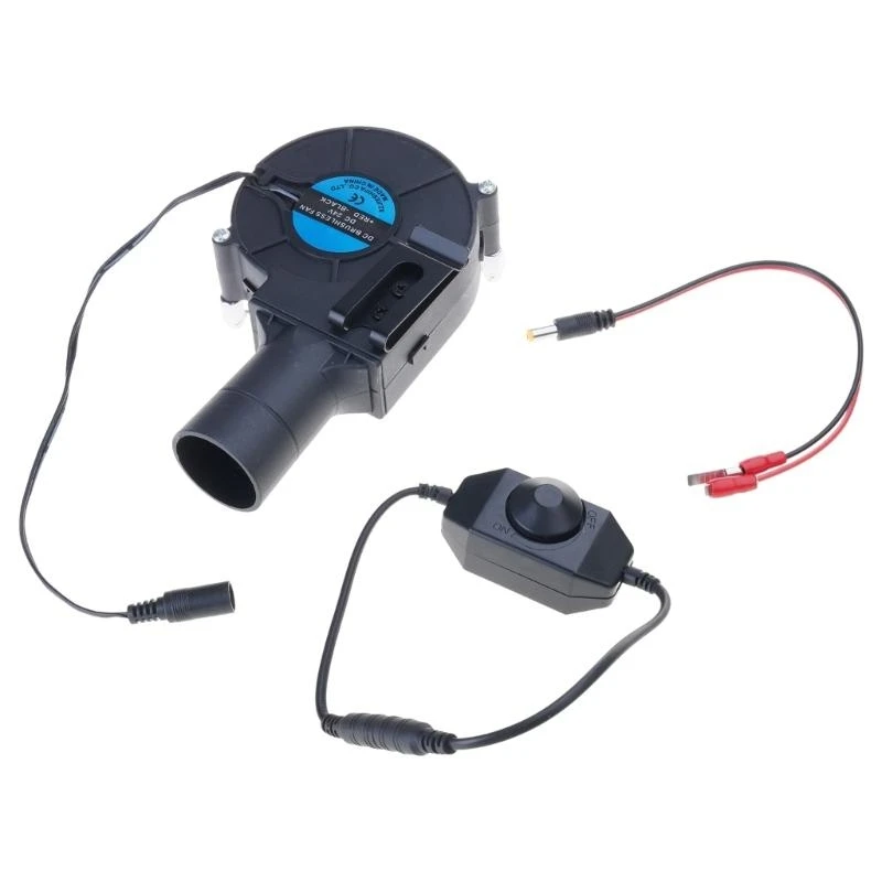 

5asd 24V BBQ Fan Campfires Grill Stove Variable Speed Air Blower for Outdoor Camping Cooking Barbecue Portable