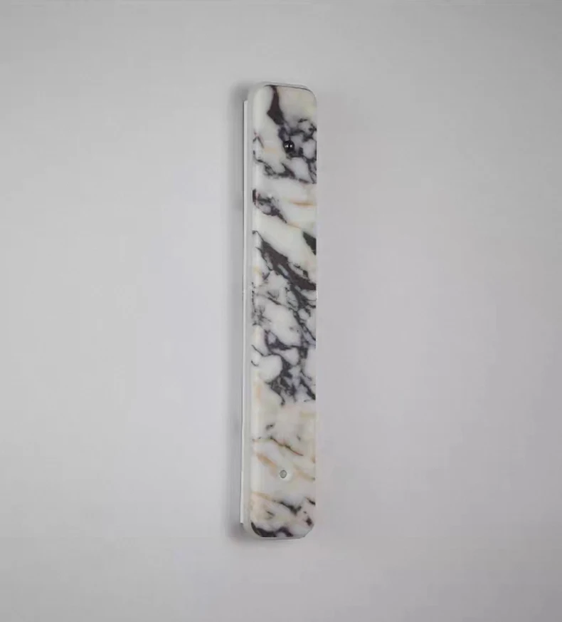 Rectangular Natural Marble LED Wall Light Home Atmosphere