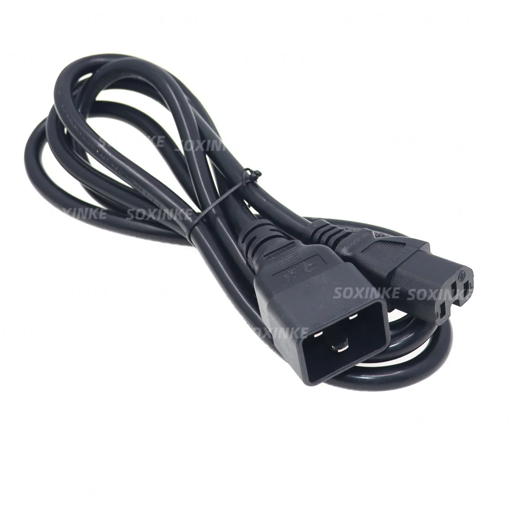 C15 to C20 Power Cord 16A 250V High Quality C20 Male Plug To C15 Female Socket PDU UPS Server Power Extension Cable 1.8m 6FT