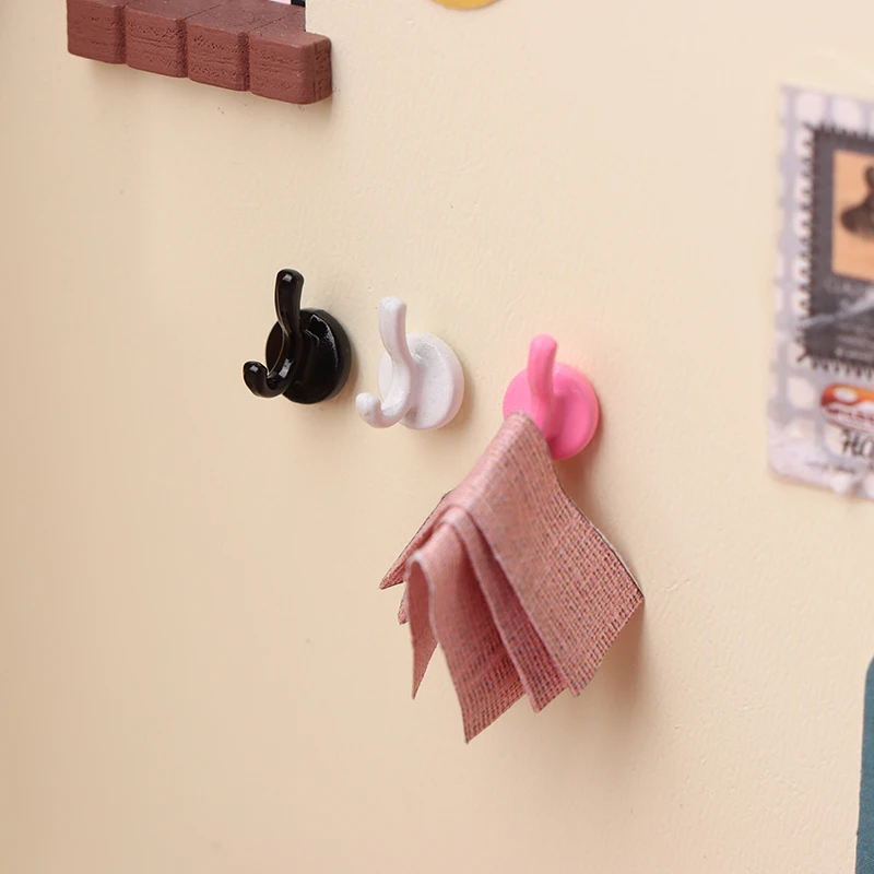 [JT] 3 個ドールハウスミニ服帽子フックドールハウスシミュレーション壁フックモデル 1/12 ドールハウス装飾アクセサリー用