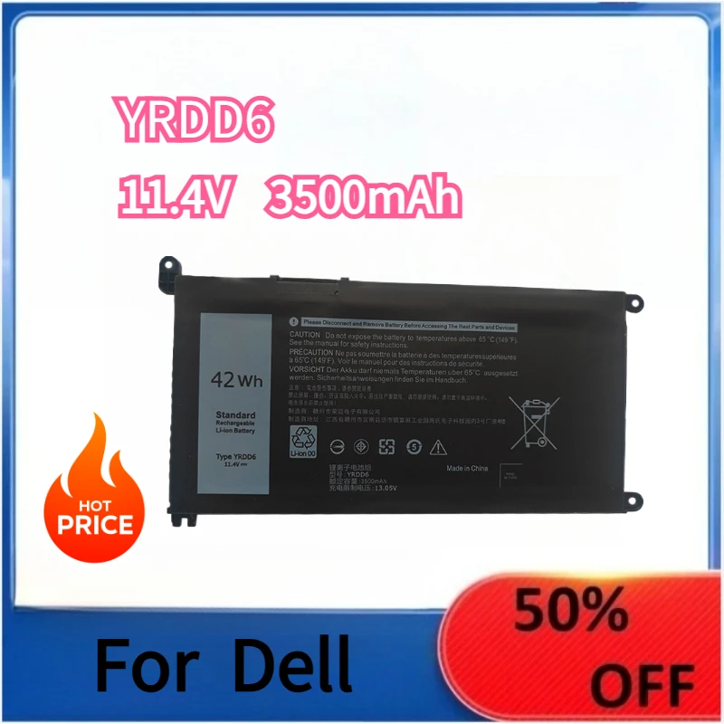 YRDD6 1VX1H Laptop Battery For Dell YRDD6 5498 3400 5493 5590 5593 5584 P90F Battery