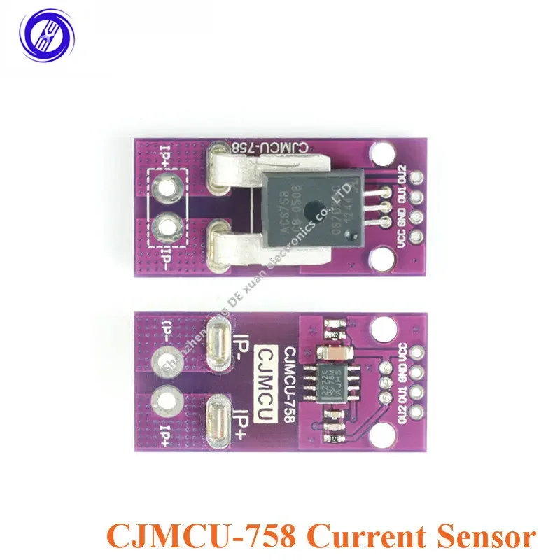 ACS758 Linear Hall Current Sensor CJMCU-758 ACS758LCB-050B-PFF-T Current Detection 3-5V Environmental Protection