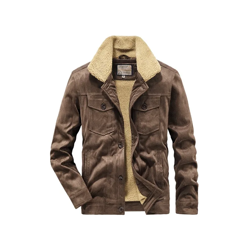 

Men's Warm Pilot Jacket Winter New Style Vintage Workwear Resistant Loose Fit Versatile Wear Classic Parkas Fahion Windbreaker