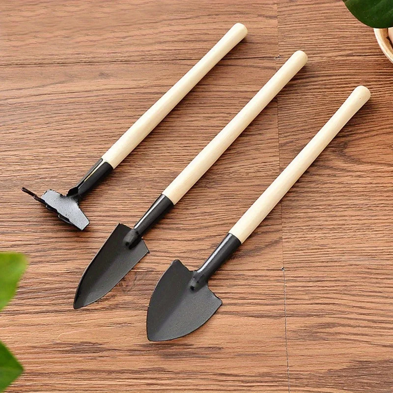 3pcs Mini Gardening Shovel, Digging Planting Flowers And Vegetables Shovecculent Tools Set, Portable Shovel Household Shovels