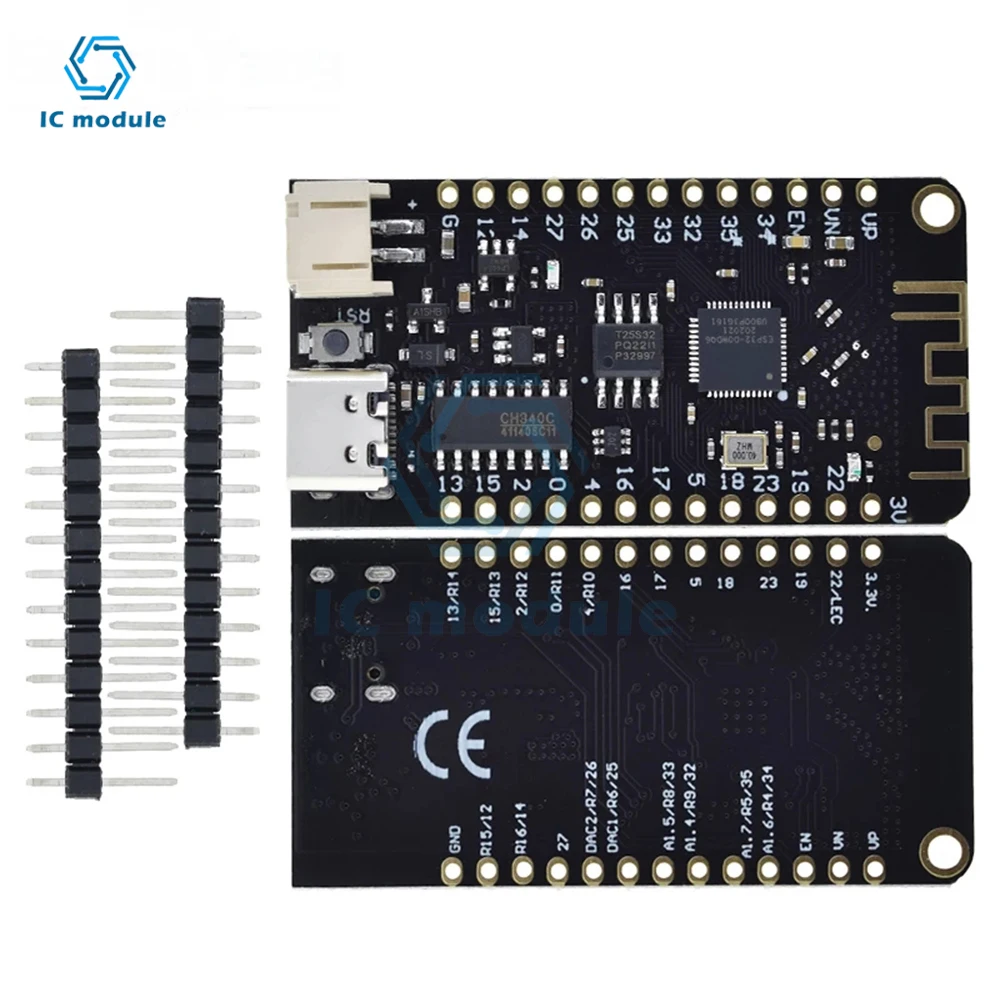 ESP32 development board V1.0.0 Wifi wireless Development Board Antenna ESP-32 REV1 CH340C MicroPython 4MB Micro/TYPE-C USB For A