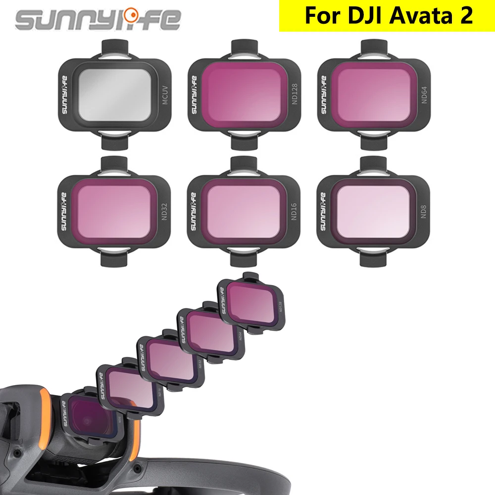 Sunnylife for DJI Avata 2 Filter Kit ND64/ND128 Diminuator MCUV Protector