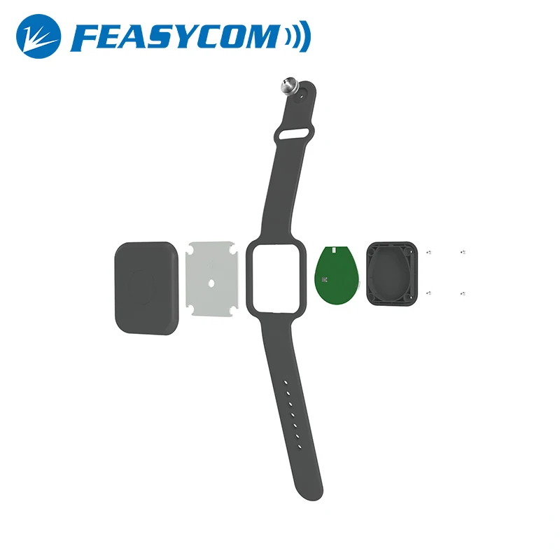 Bluetooth 5.1 Wristband Wearable Beacon Battery Powered Support iBeacon Eddytone for IoT Location