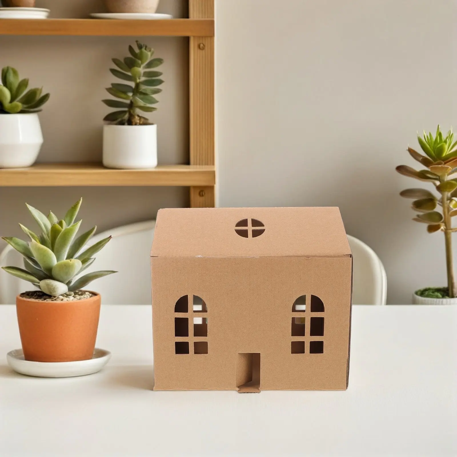 

Набор из 3 детских картонных домиков-конструкторов: миниатюрные домики для раскрашивания, поделки для детского сада, путешествий, творчества и развивающих занятий своими руками