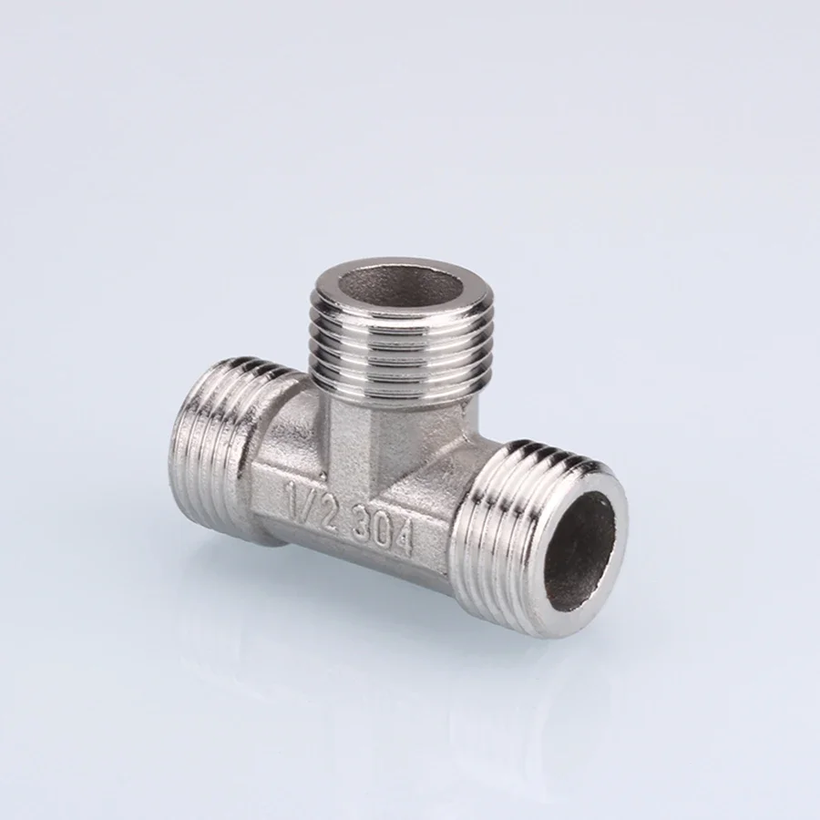 1/2 3/4 BSP Female Male Thread Tee Type Reducing Stainless Steel Elbow Butt Joint Adapter Adapter Coupler Plumbing Fittings