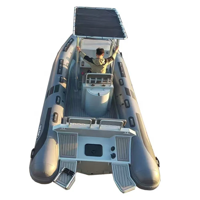 21ft Rib 640 Aluminum RIB ORCA Hypalon/PVC Inflatable Boats for Boat Fishing