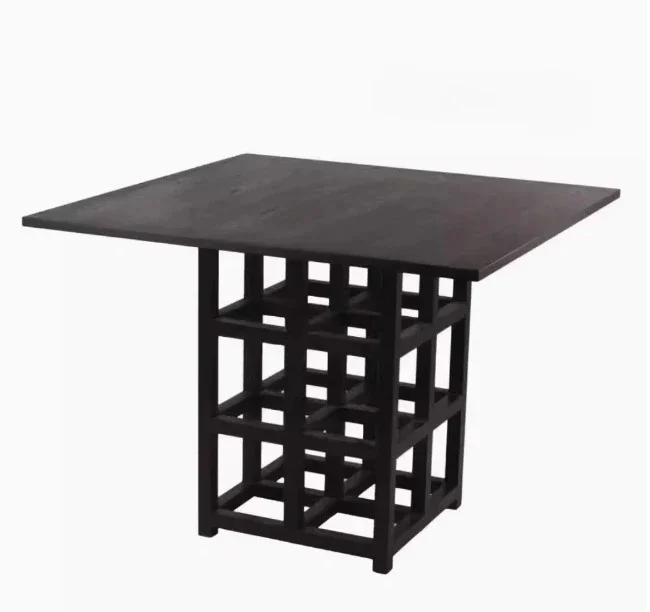 

Artistic Style Log Designed by a Maestro American Simple Modern Stitching Solid Wood Antique Style Dining Table