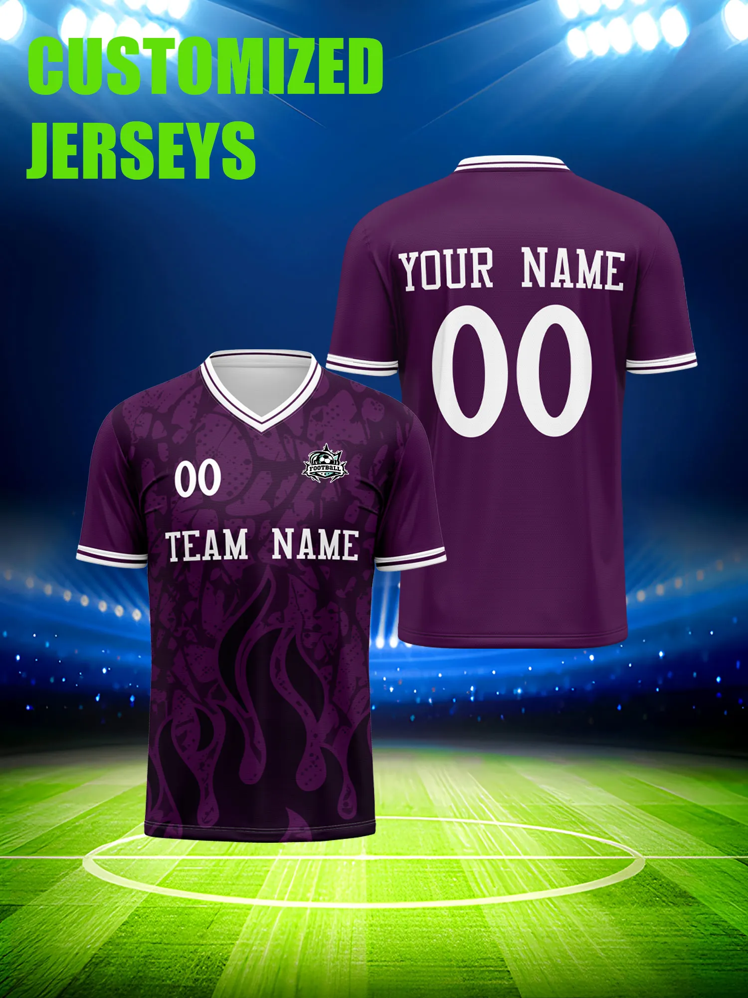 

Футбольная форма на заказ с индивидуальным изображением, номером и именем, быстросохнущая, влагоотводящая тренировочная экипировка