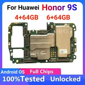 Bilashmart 100% Working Original Unlocked HuaWei HONOR 9S Motherboard Logic Board Chips Android OS 4GB 6GB RAM 64GB ROM