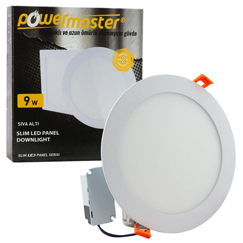 POWERMASTER 9 WATT plaster 3000K K low-ECO SPOT PANEL SLIM LED-ECO SPOT PANEL