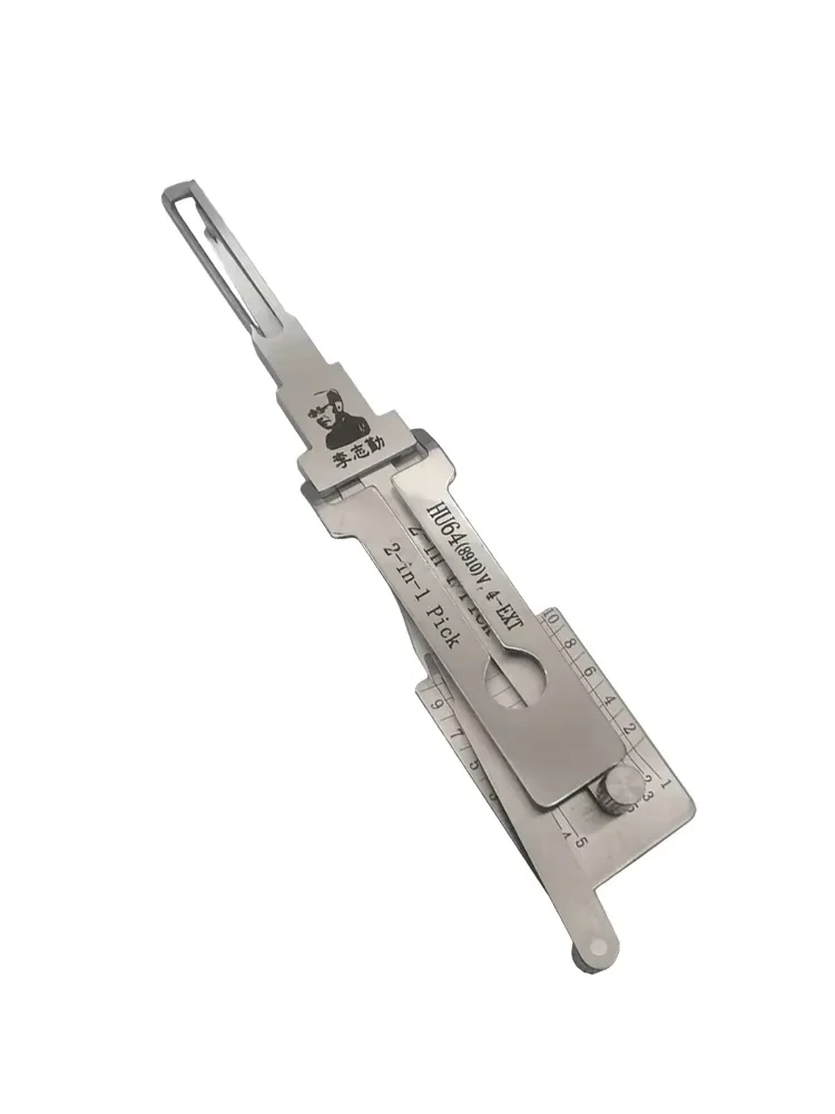 Original LISHI HU64 (8910) V.4 EXT 2-in-1 Schlossöffner-Decoder und Auto-Türöffner Zündschloss-Schlosserwerkzeug mit Seitenfräse – Detail 6