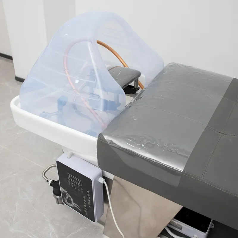 Bojo Shampoo Bed with Ceramic Basin Water Circulation System for Hair Washing and Thai Massage Spa Treatment