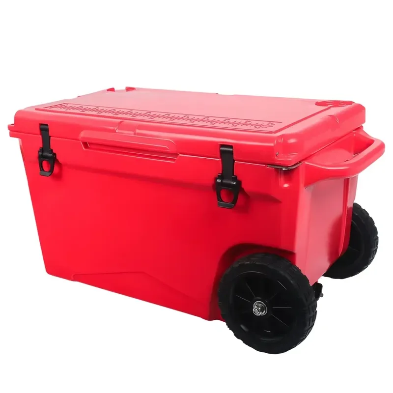 for 60QT 75QT High Performance Wheeled Freezer Heavy Duty Camping Cooler Beer Storage Fishing Rotomolded Cooler Box