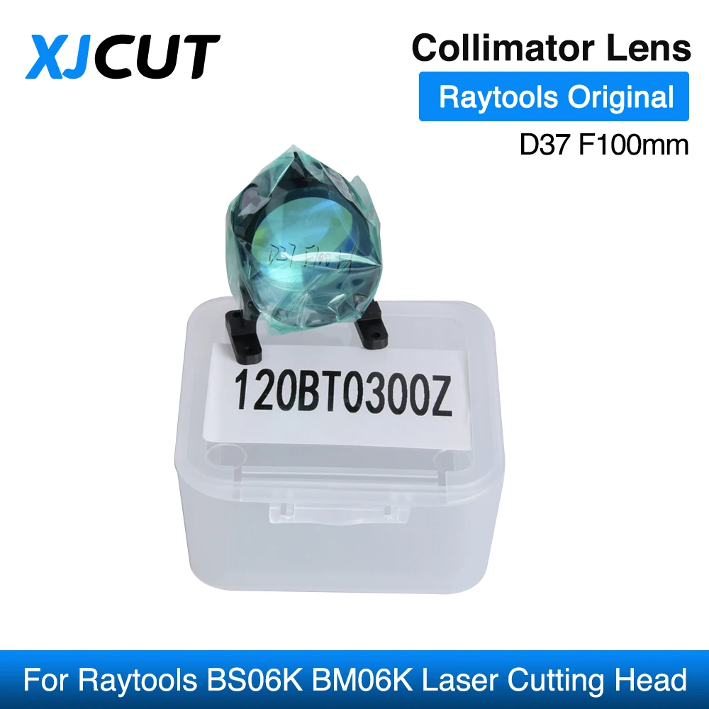 XJCUT Raytools Original Focus Collimator Lens D37 F100/200mm 120BS3600Z 120BT0300Z for Raytools BS06K BM06K Laser Cutting Head