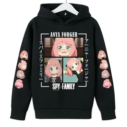 Children Hoodie Girls Tops Anime Spring Autumn Leisure Long Sleeve Sweatshirr Toddler Coat Anya Spy X Family print Clothing