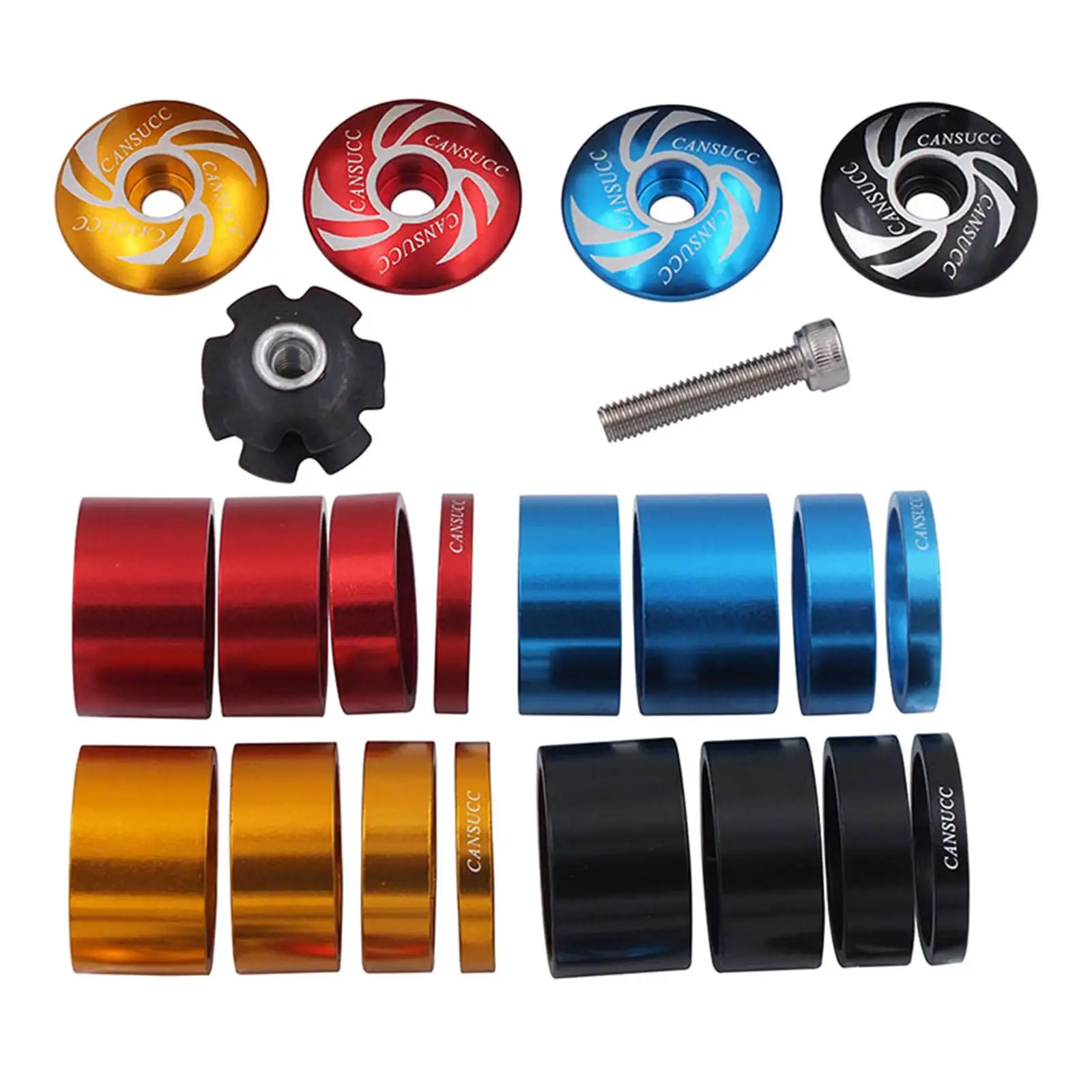 4Pcs Headset Spacers 1-1/8