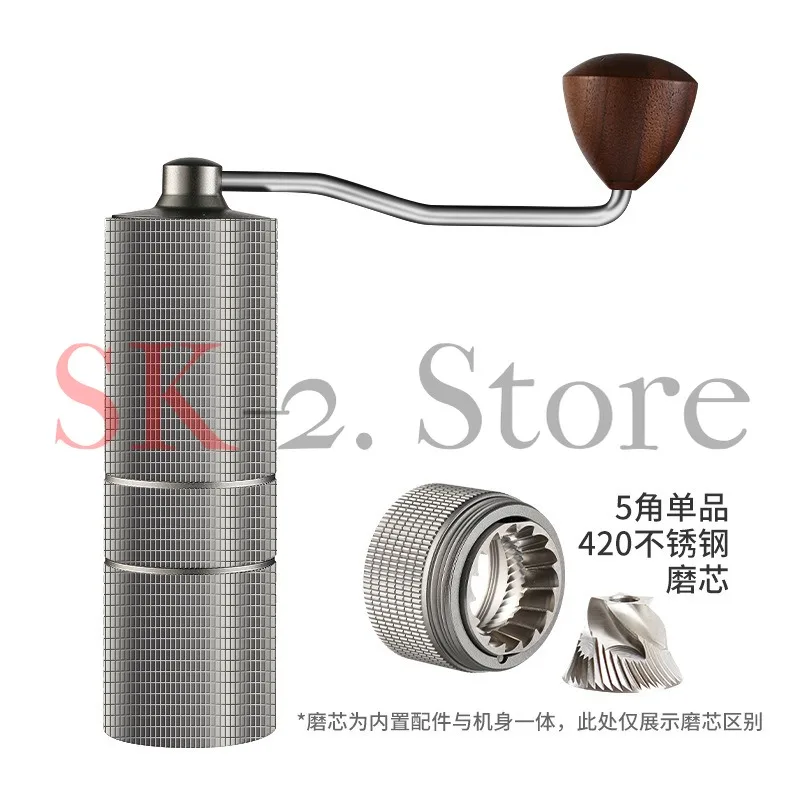 Bean grinder Grinding coffee machine Three bearings Hand punch Italian manual SUS420 steel grinding core Diamond