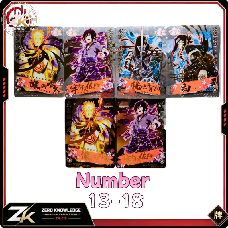 NARUTO Rare Haruno Sakura Jiraiya Sasuke Kakashi Shishui Senju Hashirama Itachi Game HR Collection Card Anime Toy Gift