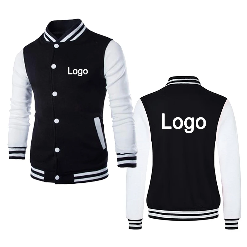Premium Custom Varsity Jackets Men Fashion Personality Logo Design Long Sleeve Baseball Clothes Couple Casual Street Coats