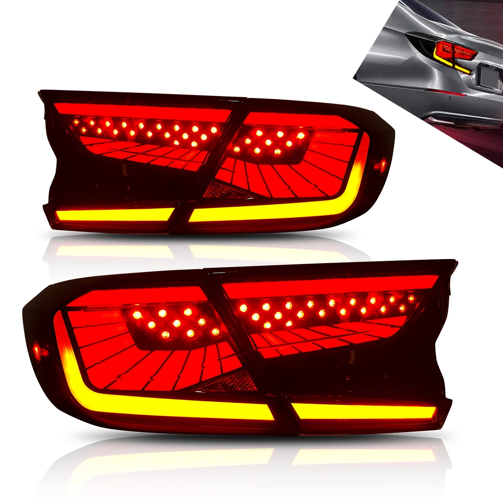 

TT-ABC Taillights for Honda Accord 10th 2018-UP Smoked Dynamic Turn Signal Reverse DRL Lights