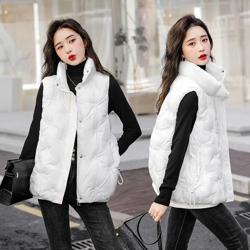 Meilade Down Cotton Vest Women's 2025 Short Autumn Winter Outerwear Lightweight Stylish Versatile​