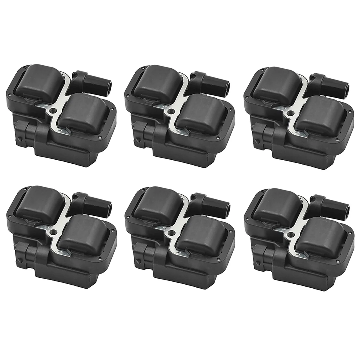 

6 Pcs Car Ignition Coil High Voltage Package for Mercedes-Benz A/B/C/E/R/M/S/G-CL CLK CLS SL SLK SLR 0001587303