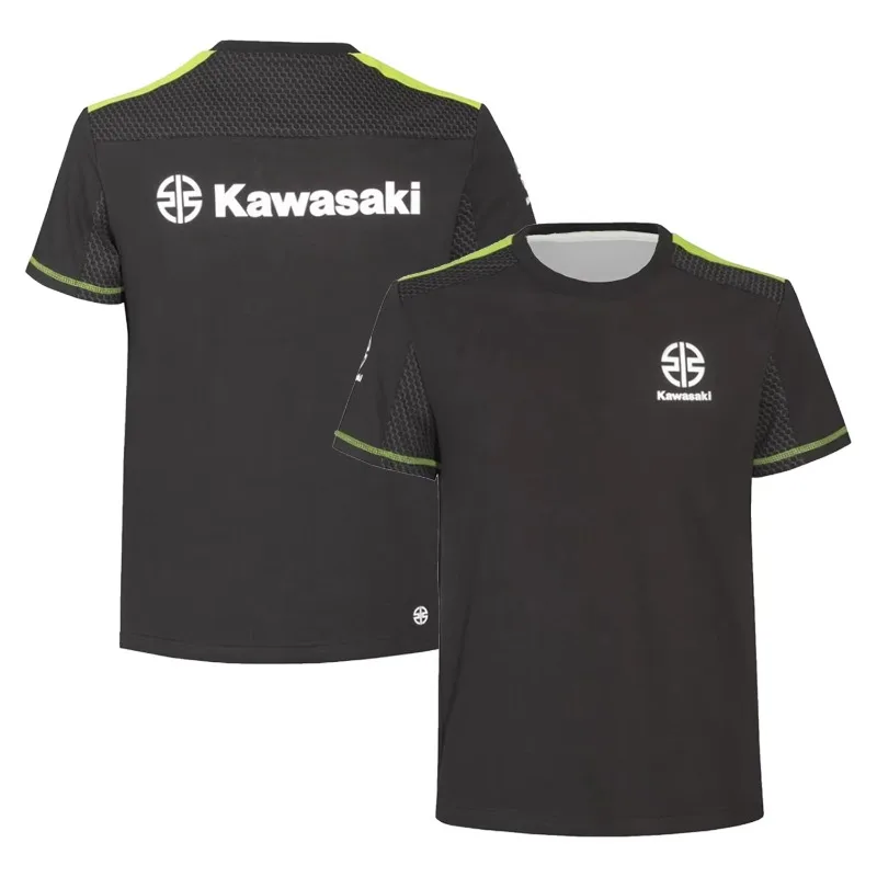 

Kawasaki Racing 2026 T-shirt Latest Outdoor Sports Wear Classic T-shirt Adult Loose Sports Motorcycle Wear