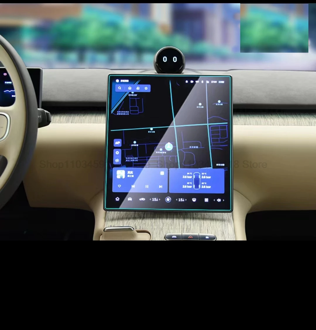 Pellicola in vetro temperato per NIO ET7 ES7 2021-2024 navigazione GPS per auto da 12.8 pollici e accessori antigraffio per schermo del cruscotto da