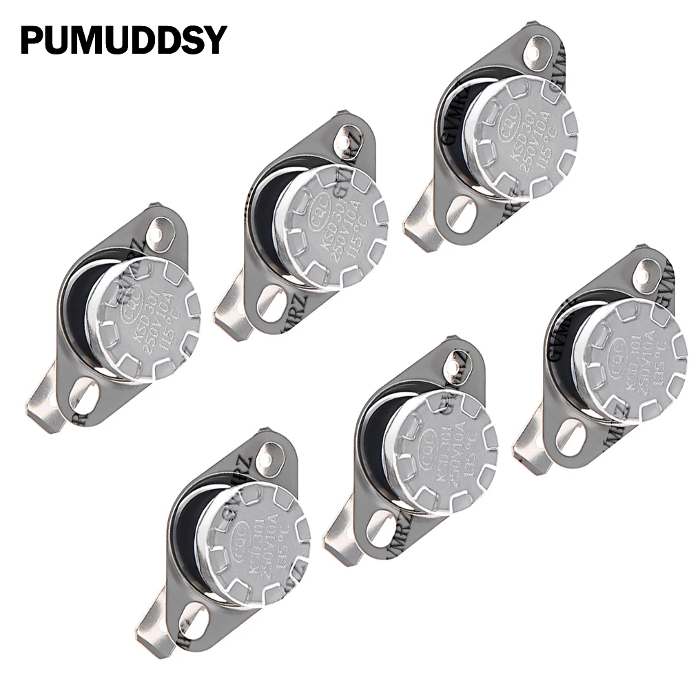 1PCS 50 KSD301 Normally Open Thermostat Sensor 10A 250V 0-160 degree Normally Closed Bakelite KSD-301 Temperature Switch 60 65