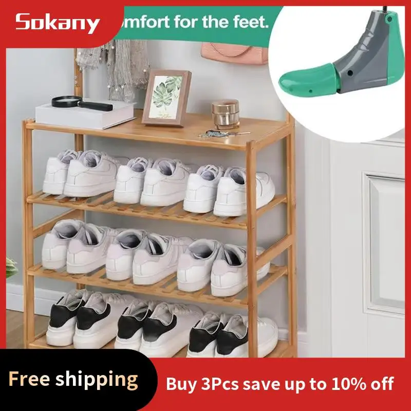 A59E-Shoe Trees Stretcher Widener Expander 4-Way Adjustable Length Width For Lace & Zipper Shoes Portable Shoes Trees Holder