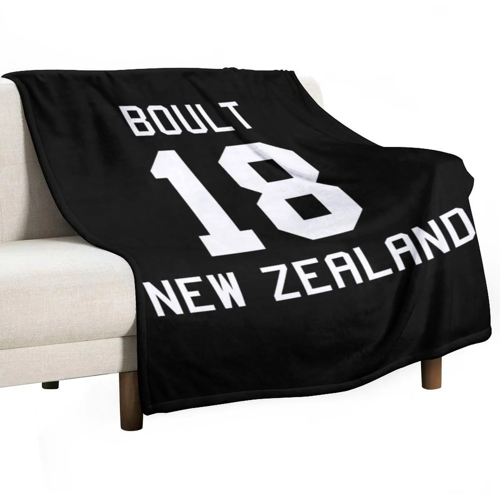 

Trent Boult 18 New Zealand Cricket Jersey Throw Blanket Luxury Designer warm winter Blankets