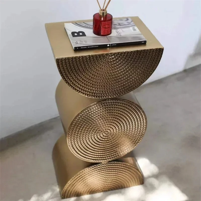 FOr Living Room Furniture Home Creativity Sofa Mini Side Table Designer  Leisure Coffe Tables Nordic Retro Iron Coffee Tables