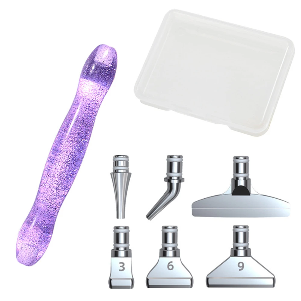 Ergonomic Glitter Resin Diamond Painting Pen Diamond Painting Tool and Accessories Point Drill Pen With Metal Pen Heads Kits
