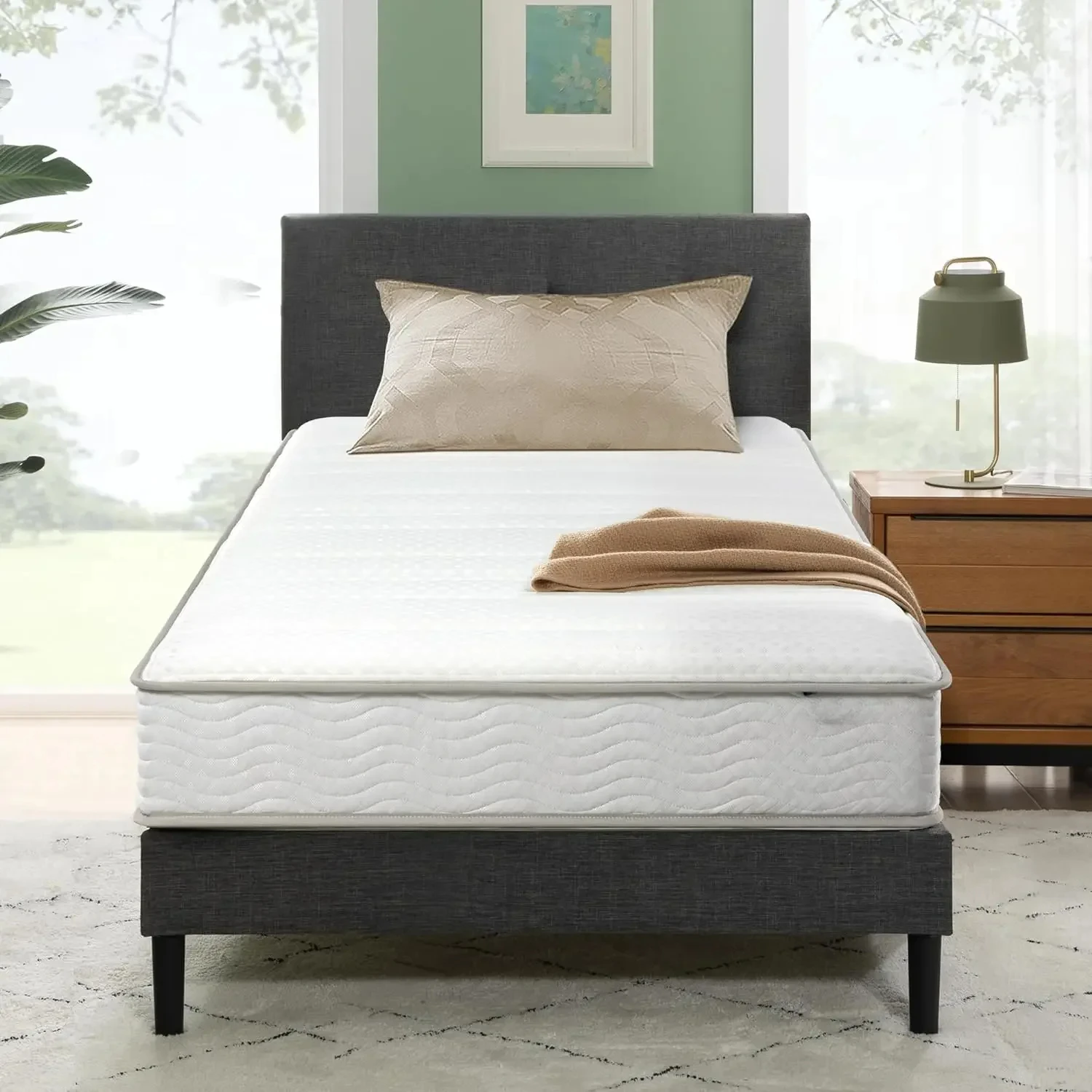 

6 Inch Foam and Spring Hybrid Mattress [New Version], Fiberglass Free, Medium Firmness, Durable Support, Certified Safe Foams