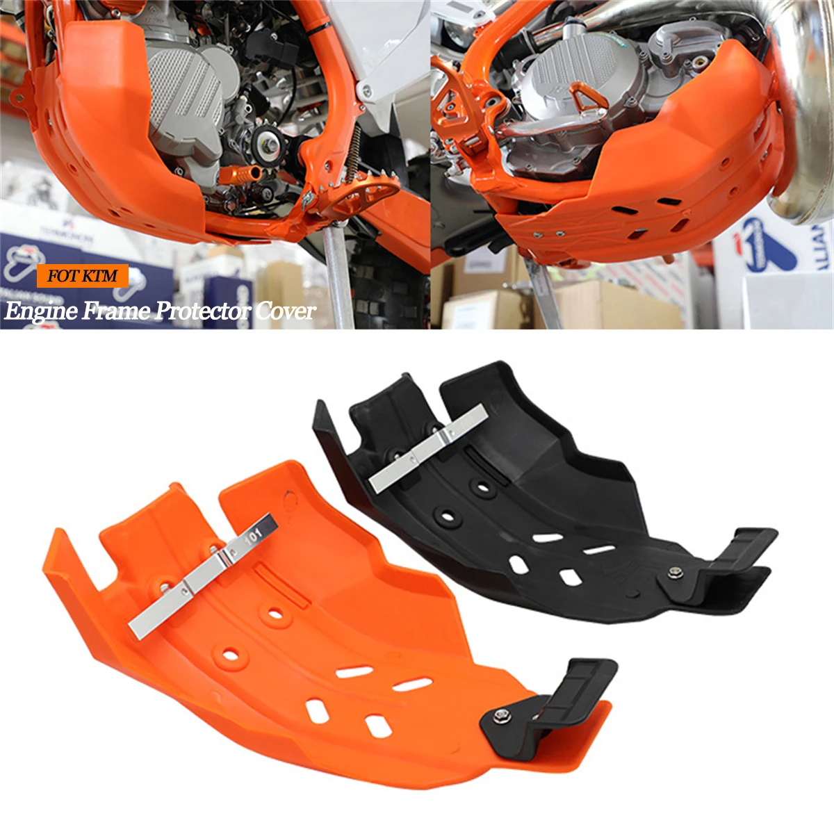 

Motorcycle Engine Frame Protector Cover Guard Skid Plate For KTM EXC 250 300 EXC250 EXC300 250EXC 300EXC 2017-2021