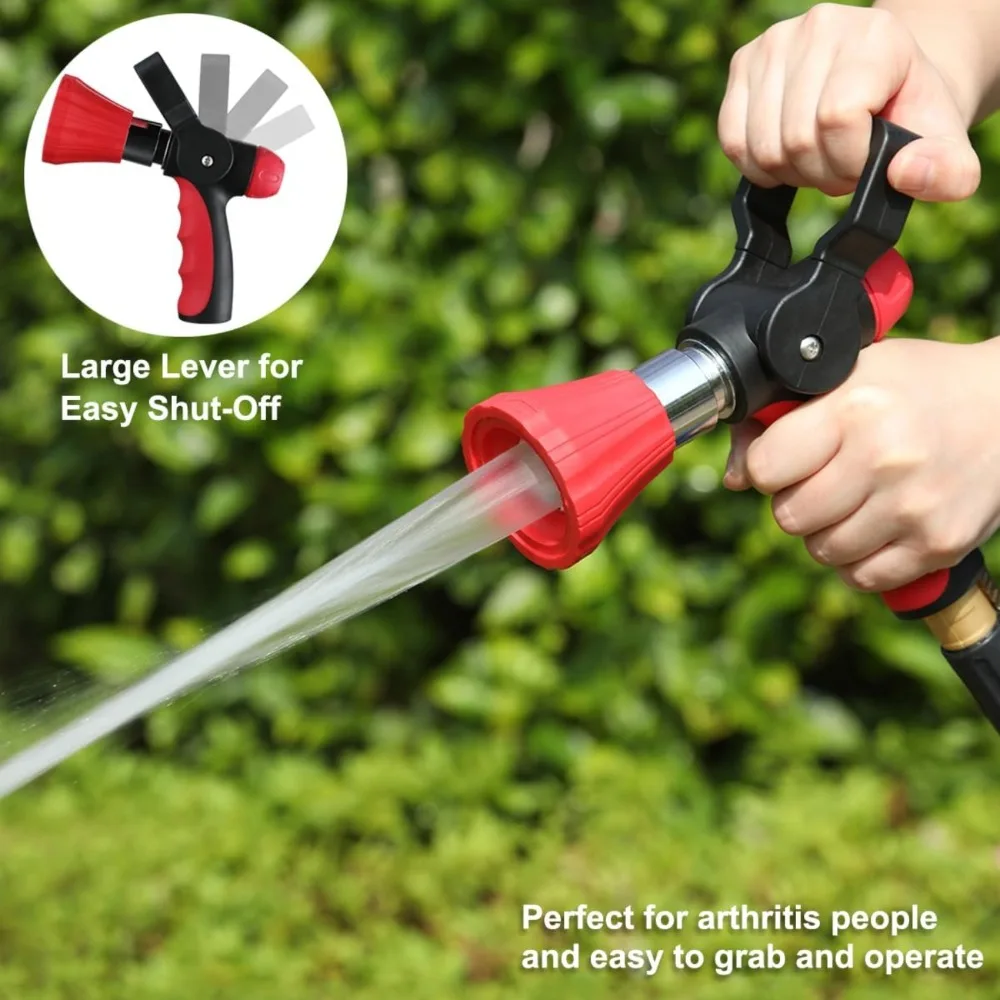 Adjustable High-Pressure Rotary Water Spray Gun for Garden Car Washing Variable Flow Control Sprinkle Nozzle