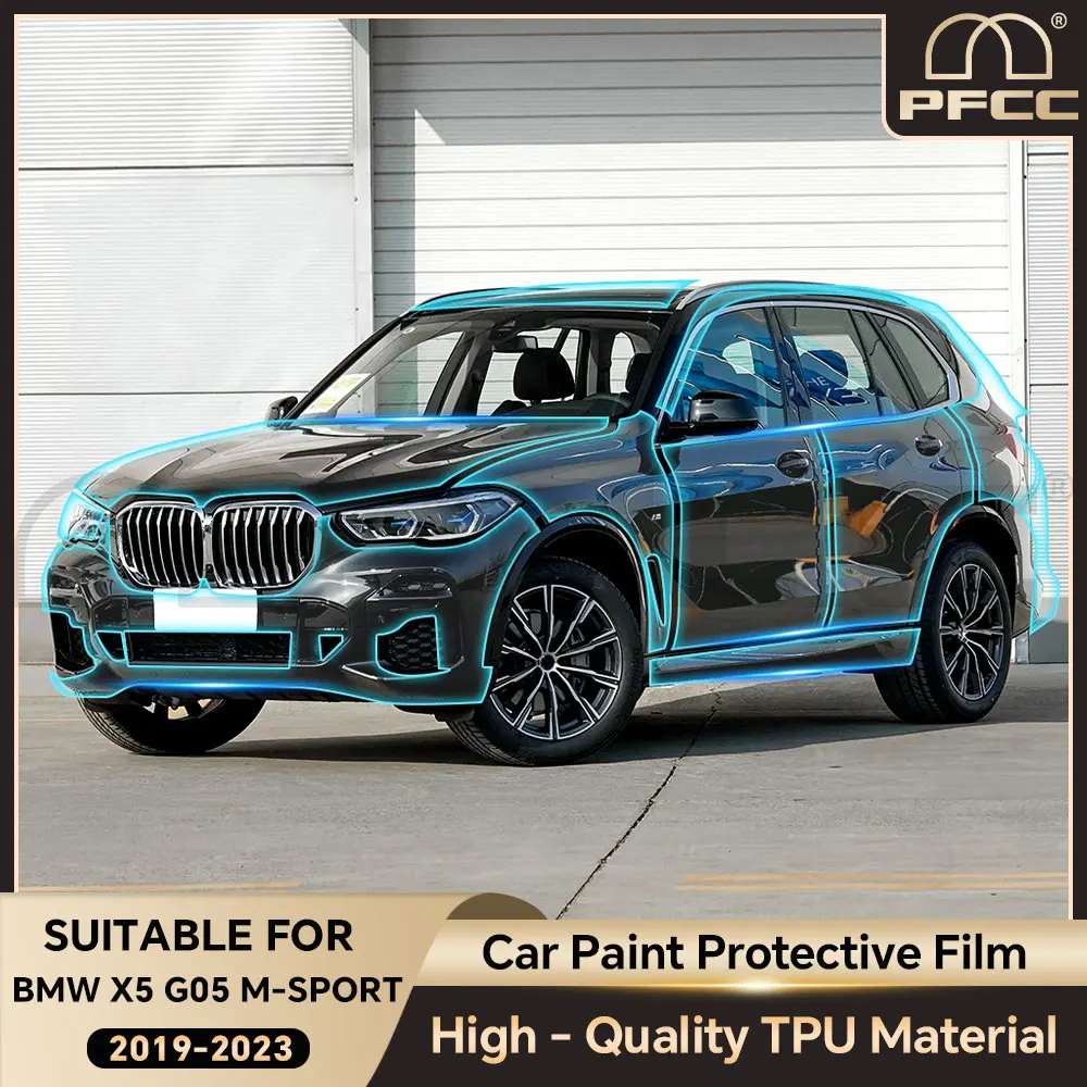 

TPU Protection Film For BMW X5 G05 M SPORT 2019-2023 Front Rear Headlights Trunk Self Healing Invisible Transparent Body Sticker