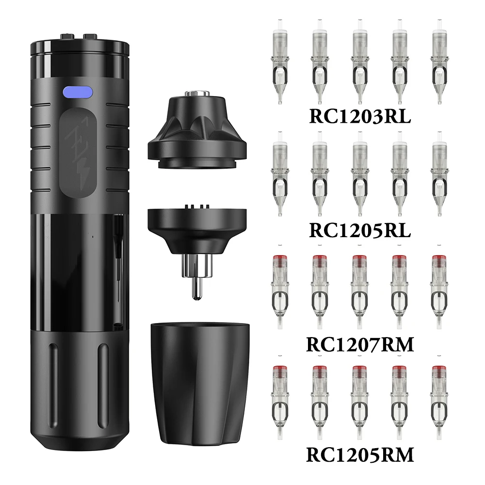 Ez evotect drahtlose Batterie Tattoo Maschine Stift ez intelligenten Chip angepasst Rotor bürsten los 20 stücke rc1003rl ez Patrone Tattoo