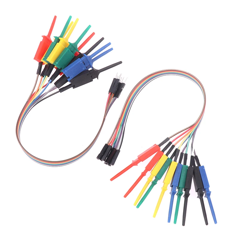 High-Efficiency Probe Test Clamp Kit, 20CM Test Hook for Connecting and Testing Chips Pins Logic Analyzer Cable Gripper