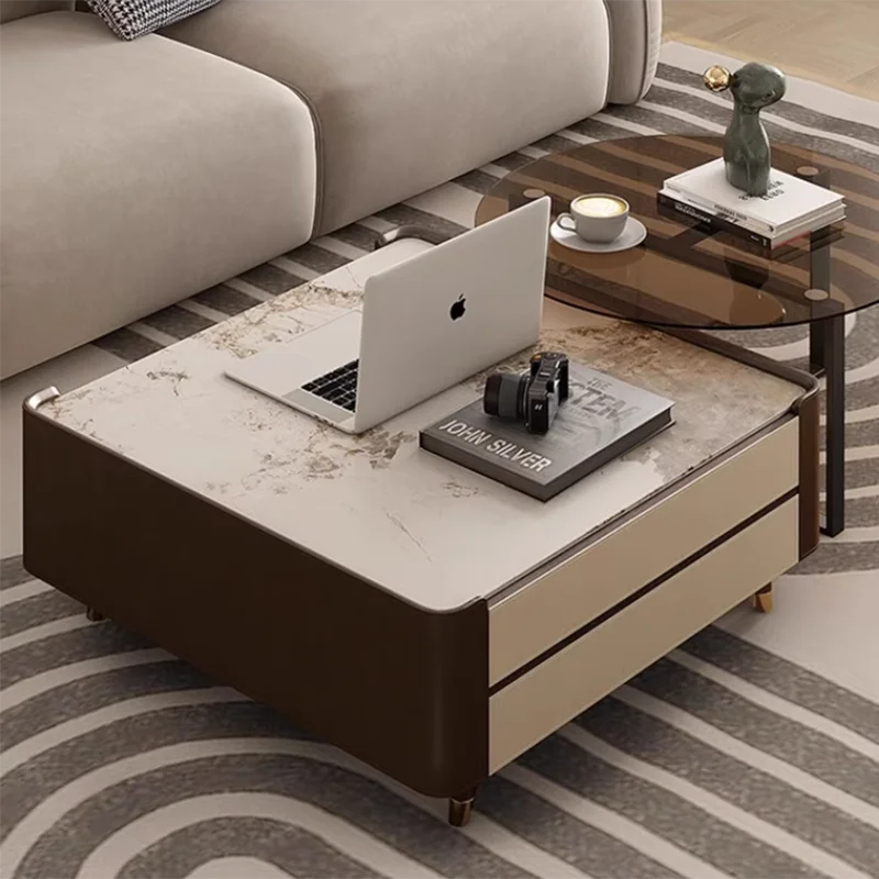 

Nordic Wabi - Sabi Style Rock Plate Журнальный столик Современный минималистский гостиная Роскошные журнальные столики Художественная мебель для дома FYCT