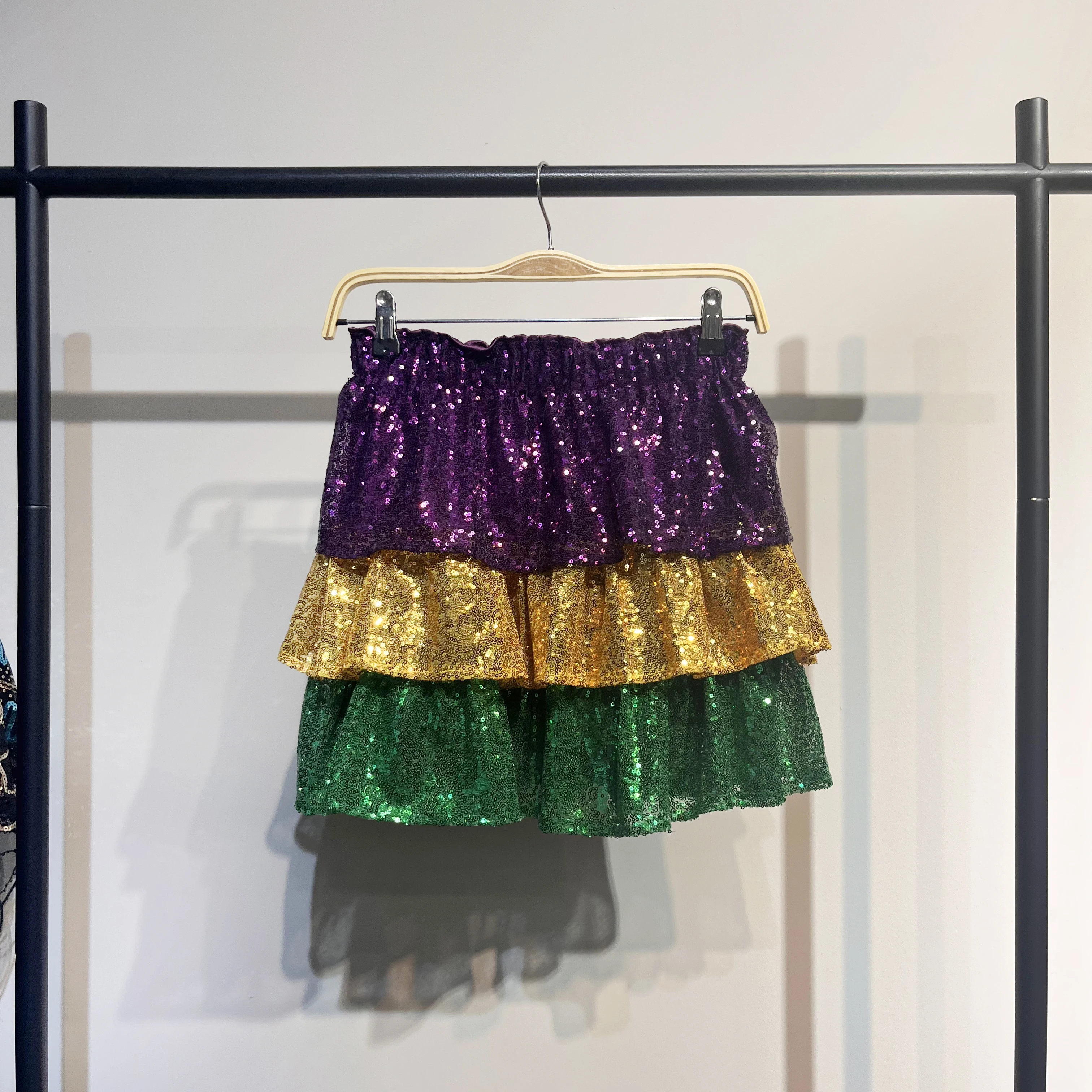 

Женские летние винтажные красочные мини-юбки с блестками и высокой талией, эластичные плиссированные юбки трапециевидной формы, карнавальная вечерняя одежда