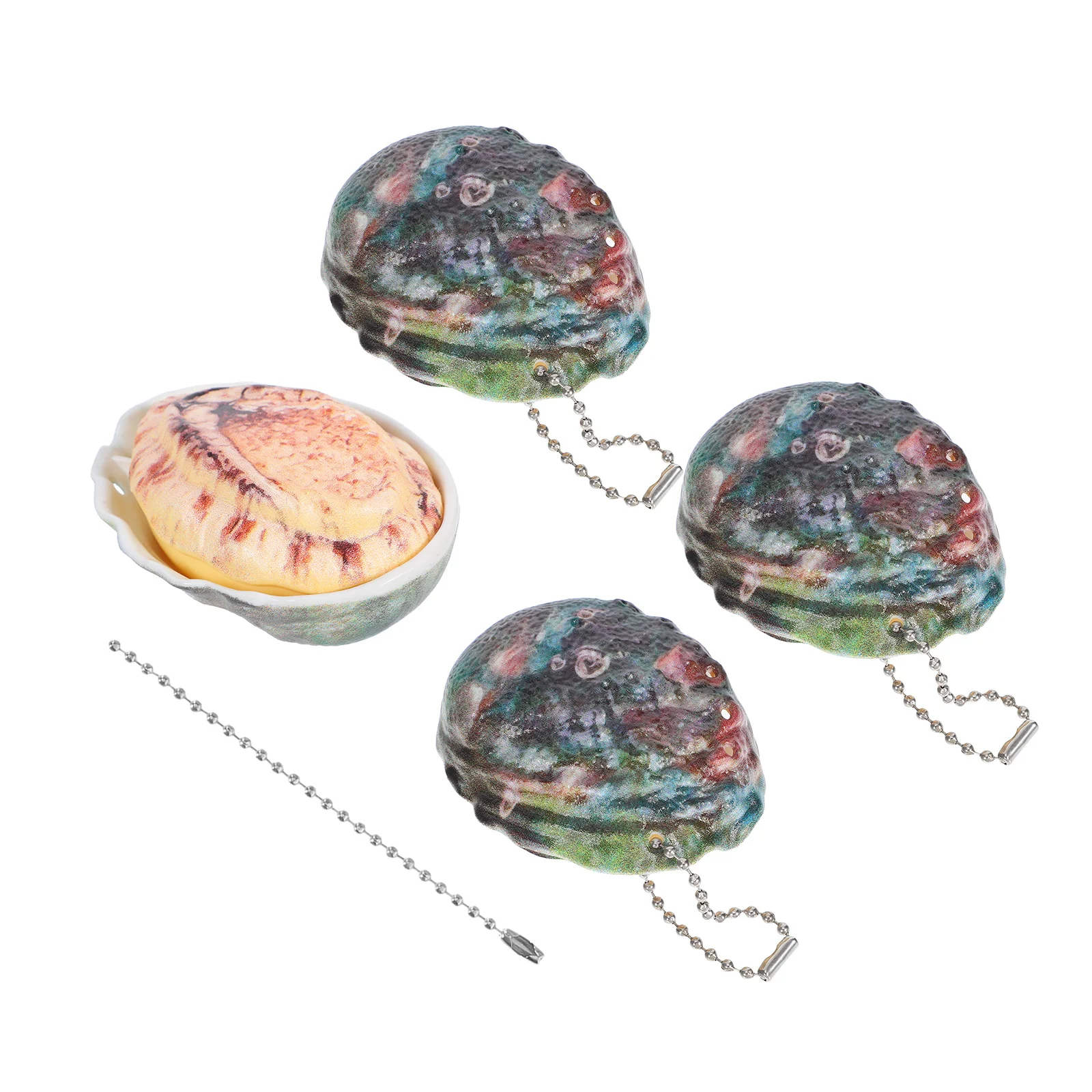 4pcs Press to Abalone Shell Design Kids Outdoor Lightweight Safe Smooth Edges Reusable Summer for Kids
