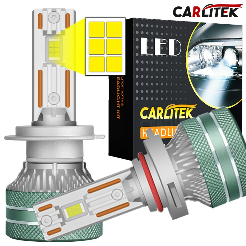 

CARLitek H1 H4 H7 LED Headlight Bulb H7 Led Canbus Car Lamp H11 H8 9005 9006 HB3 HB4 9012 HIR2 Fog Lamps Car Light 2 Copper Tube