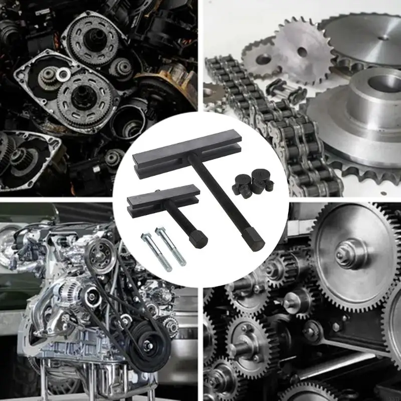 Adjustable Jaw Gear Puller Tool set with Defense Gear & Pulley Removal set for Heavy Duty Industrial Repairs X37F