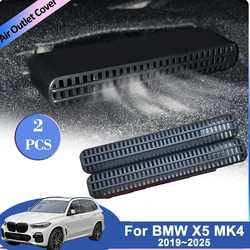 For BMW X5 X6 X7 2019~2025 2022 2023 Air Outlet Covers Rear Under Seat Conditioner Vent Grilles Car Exhaust Interior Accessories