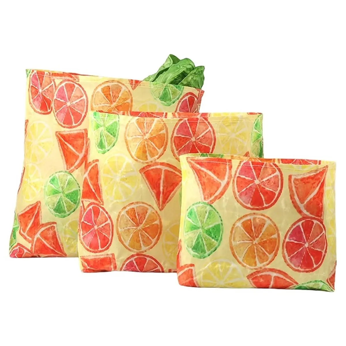 A313K 1set/3pcs Reusable Beeswax Food Storage Bags, Eco-Friendly Sandwich and Bread Bags, Reusable Snack and Lunch Bags SUMMER